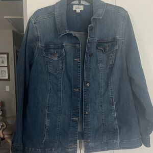 croft & barrow Medium Wash Blue Denim Jacket